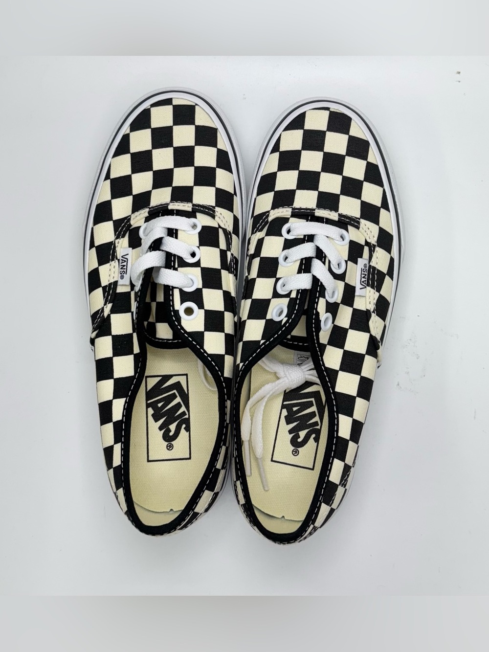 Vans Authentic Primary Check Black/white, Men size 5 - Brand new
